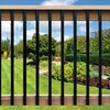 Nuvo Iron 38in LONG x 1in WIDE BLACK RECTANGULAR GALVANIZED STEEL BALUSTERS, 10PK RCTB38